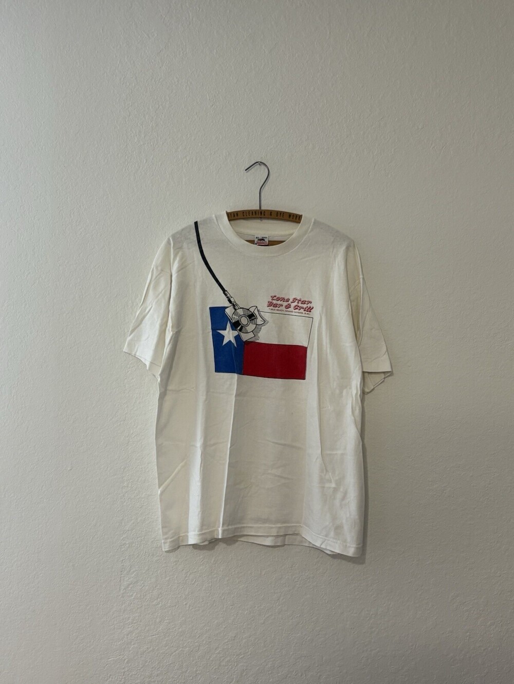 Lone Star Bar & Grill Grand Cayman Vintage Single Stich XL Shirt: 90s Beer Scuba